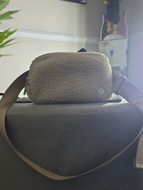 lululemon athletica Tan Sherpa Crossbody Bag